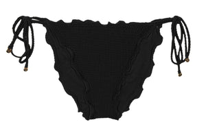 Product Front: Rio De Sol Calcinha Bottom Dots-Black Frufru-Comfy