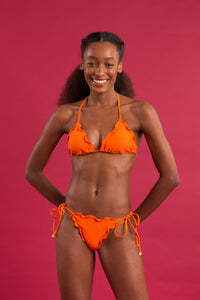 Image 12: Rio De Sol Calcinha Bottom Dots-Orange Frufru