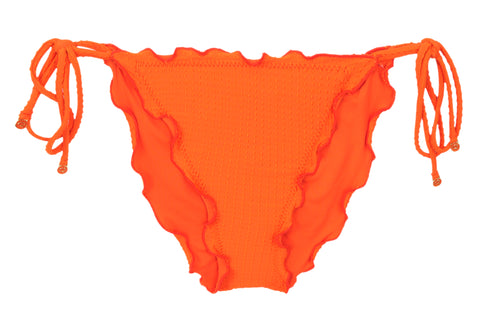 Product Front: Rio De Sol Calcinha Bottom Dots-Orange Frufru-Comfy