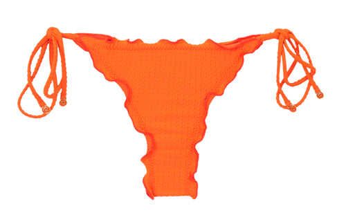 Product Front: Rio De Sol Calcinha Bottom Dots-Orange Frufru-Fio