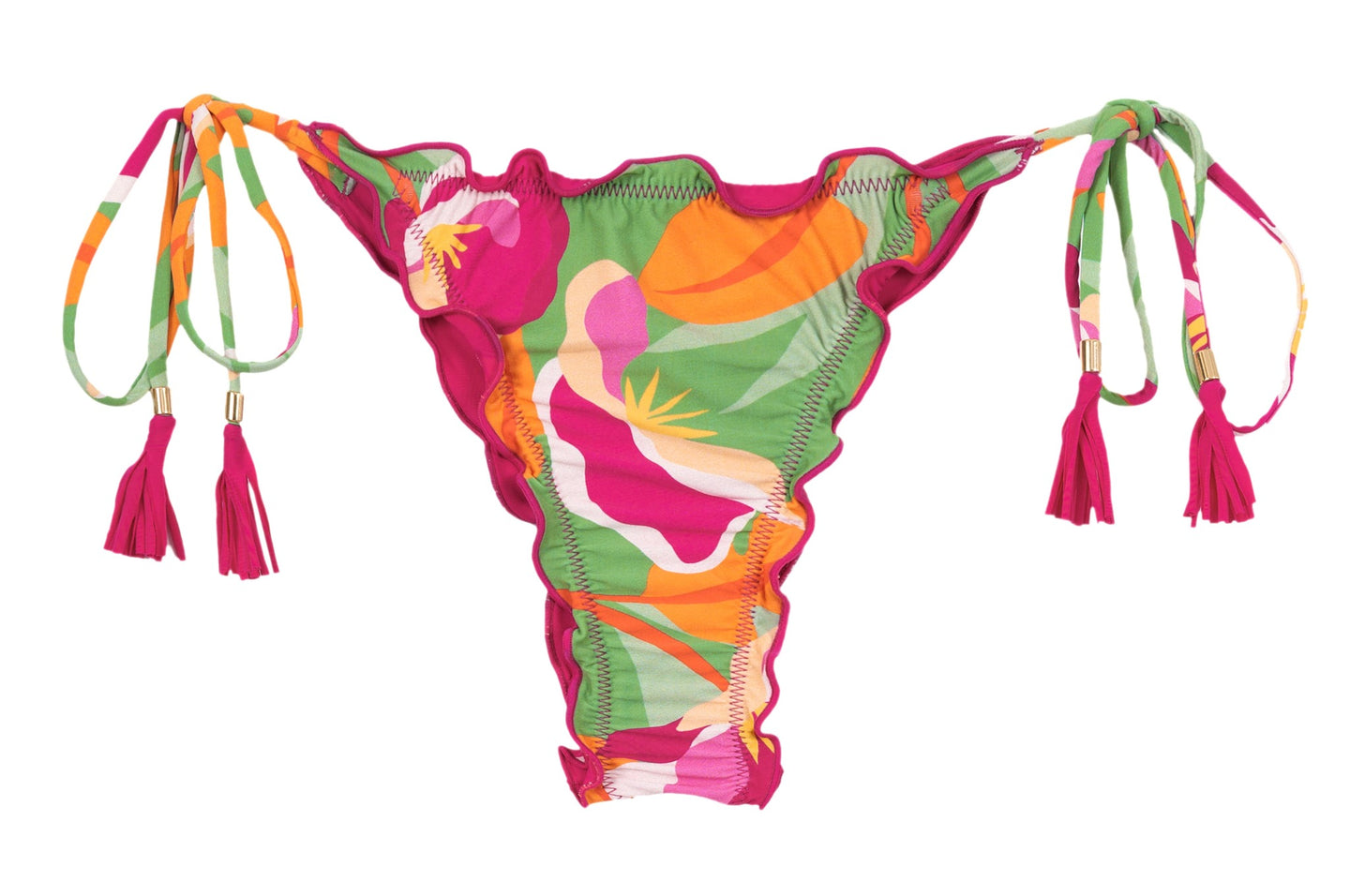 Product Front: Rio De Sol Calcinha Bottom Green-Bloom Frufru-Fio