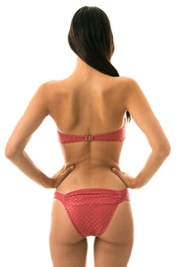 Model Back: Rio De Sol Calcinha Bottom Kiwanda Madras Band Comfort