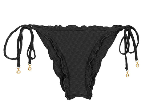 Product Front: Rio De Sol Calcinha Bottom Kiwanda Preto Frufru