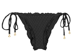 Product Front: Rio De Sol Calcinha Bottom Kiwanda Preto Frufru