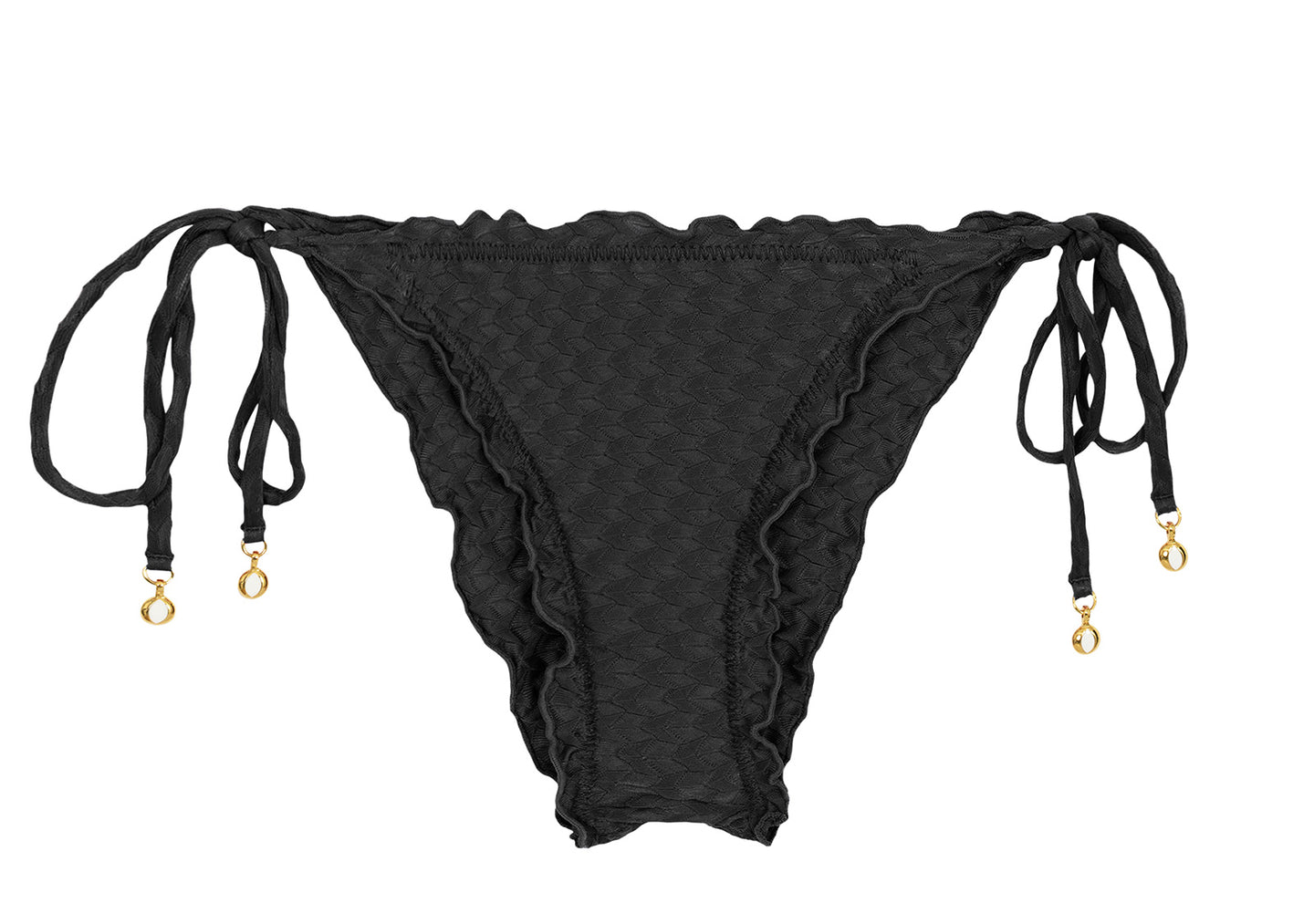 Product Front: Rio De Sol Calcinha Bottom Kiwanda Preto Frufru
