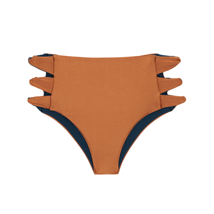 Product Front: Rio De Sol Calcinha Bottom Nocciola High-Waist-Spin