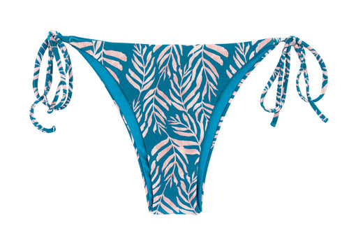 Product Front: Rio De Sol Calcinha Bottom Palms-Blue Ibiza