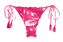 Carregar imagem no visualizador da galeria, Product Front: Rio De Sol Calcinha Bottom Pink-Palms Frufru-Fio
