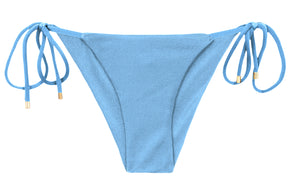 Product Front: Rio De Sol Calcinha Bottom Shimmer-Baltic-Sea Cheeky-Tie