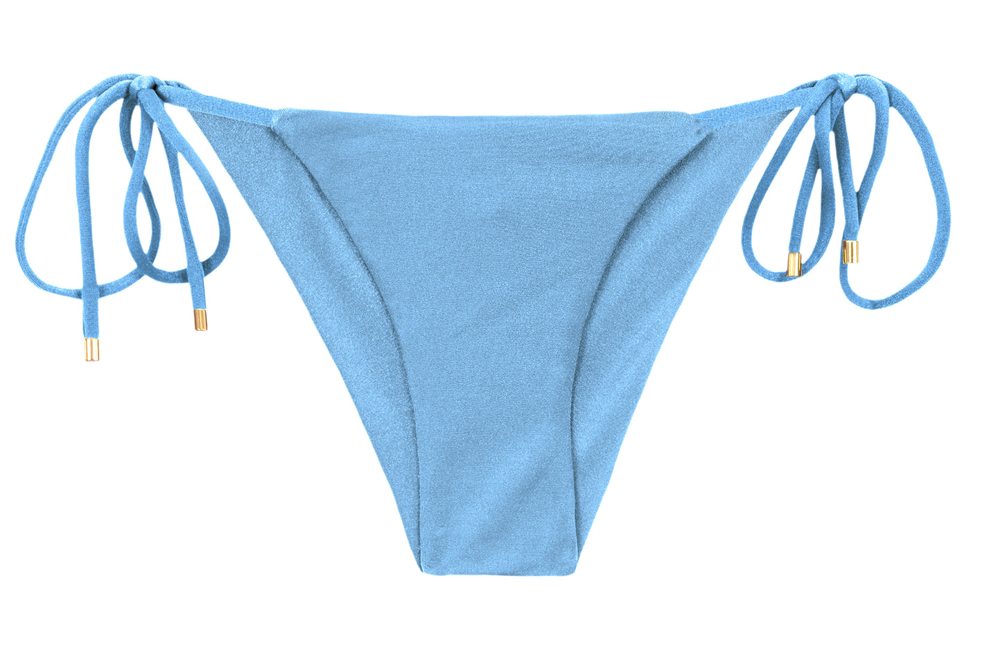 Product Front: Rio De Sol Calcinha Bottom Shimmer-Baltic-Sea Cheeky-Tie