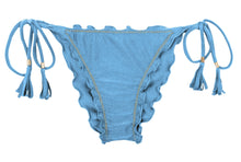 Carregar imagem no visualizador da galeria, Product Front: Rio De Sol Calcinha Bottom Shimmer-Baltic-Sea Frufru
