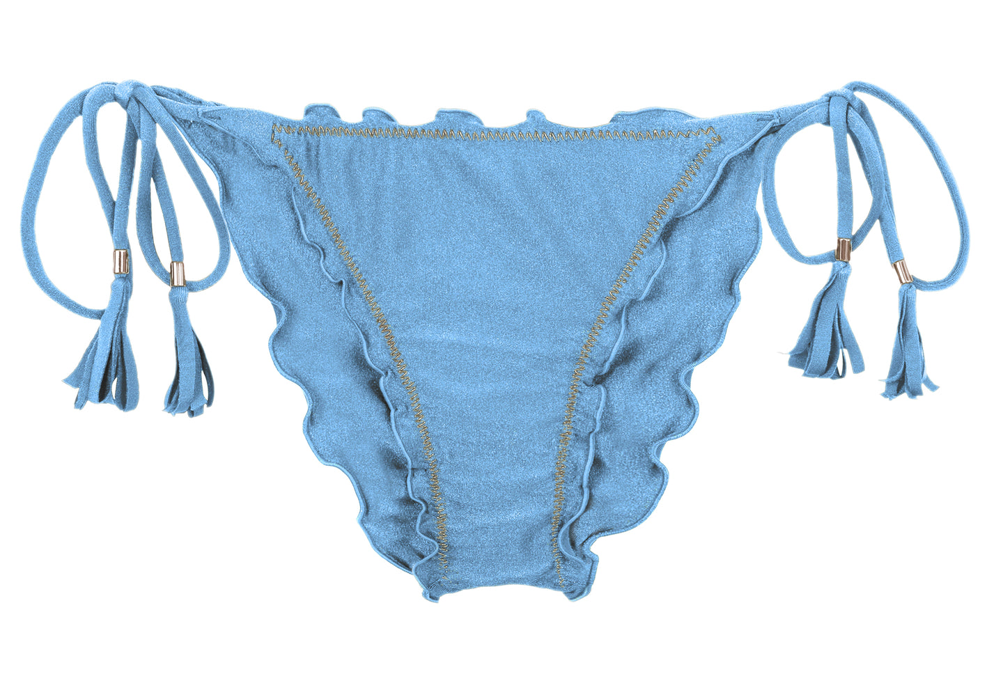Product Front: Rio De Sol Calcinha Bottom Shimmer-Baltic-Sea Frufru-Comfy