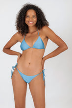 Carregar imagem no visualizador da galeria, Model Front: Rio De Sol Calcinha Bottom Shimmer-Baltic-Sea Ibiza-Rope
