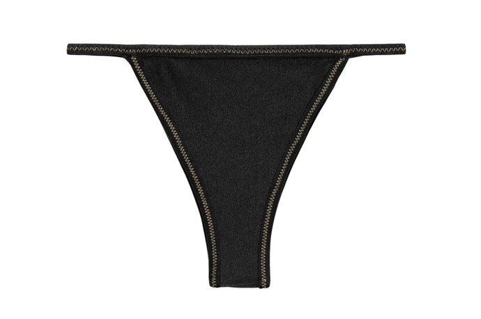 Product Front: Rio De Sol Calcinha Bottom Shimmer-Black California