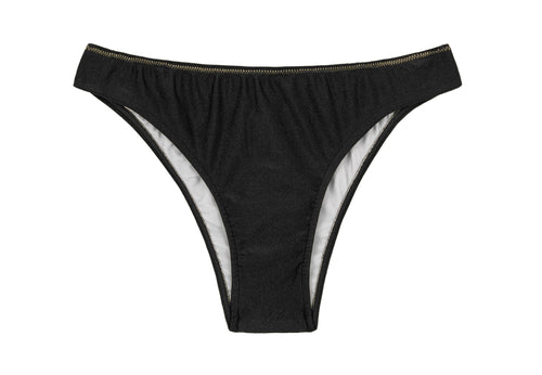 Product Front: Rio De Sol Calcinha Bottom Shimmer-Black Essential