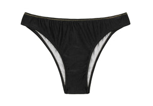 Product Front: Rio De Sol Calcinha Bottom Shimmer-Black Essential