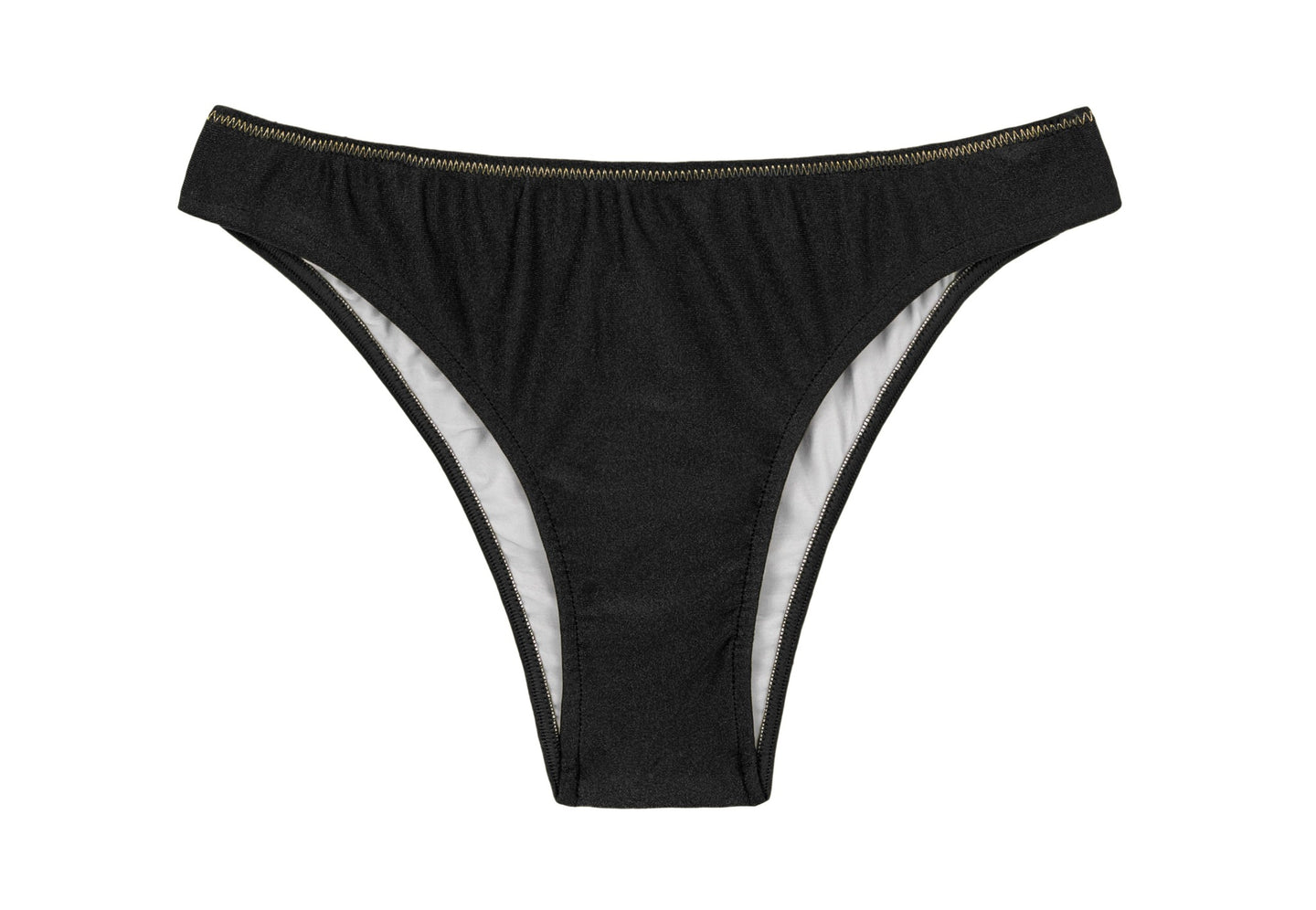 Product Front: Rio De Sol Calcinha Bottom Shimmer-Black Essential