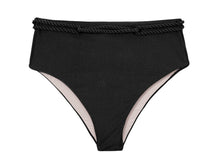 Carregar imagem no visualizador da galeria, Product Front: Rio De Sol Calcinha Bottom Shimmer-Black Hotpants
