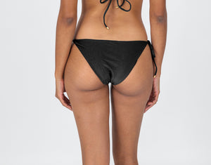 Model Back: Rio De Sol Calcinha Bottom Shimmer-Black Ibiza-Comfy