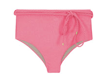 Carregar imagem no visualizador da galeria, Product Front: Rio De Sol Calcinha Bottom Shimmer-Confetti Belted-High-Waist
