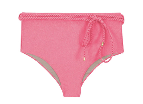 Product Front: Rio De Sol Calcinha Bottom Shimmer-Confetti Belted-High-Waist