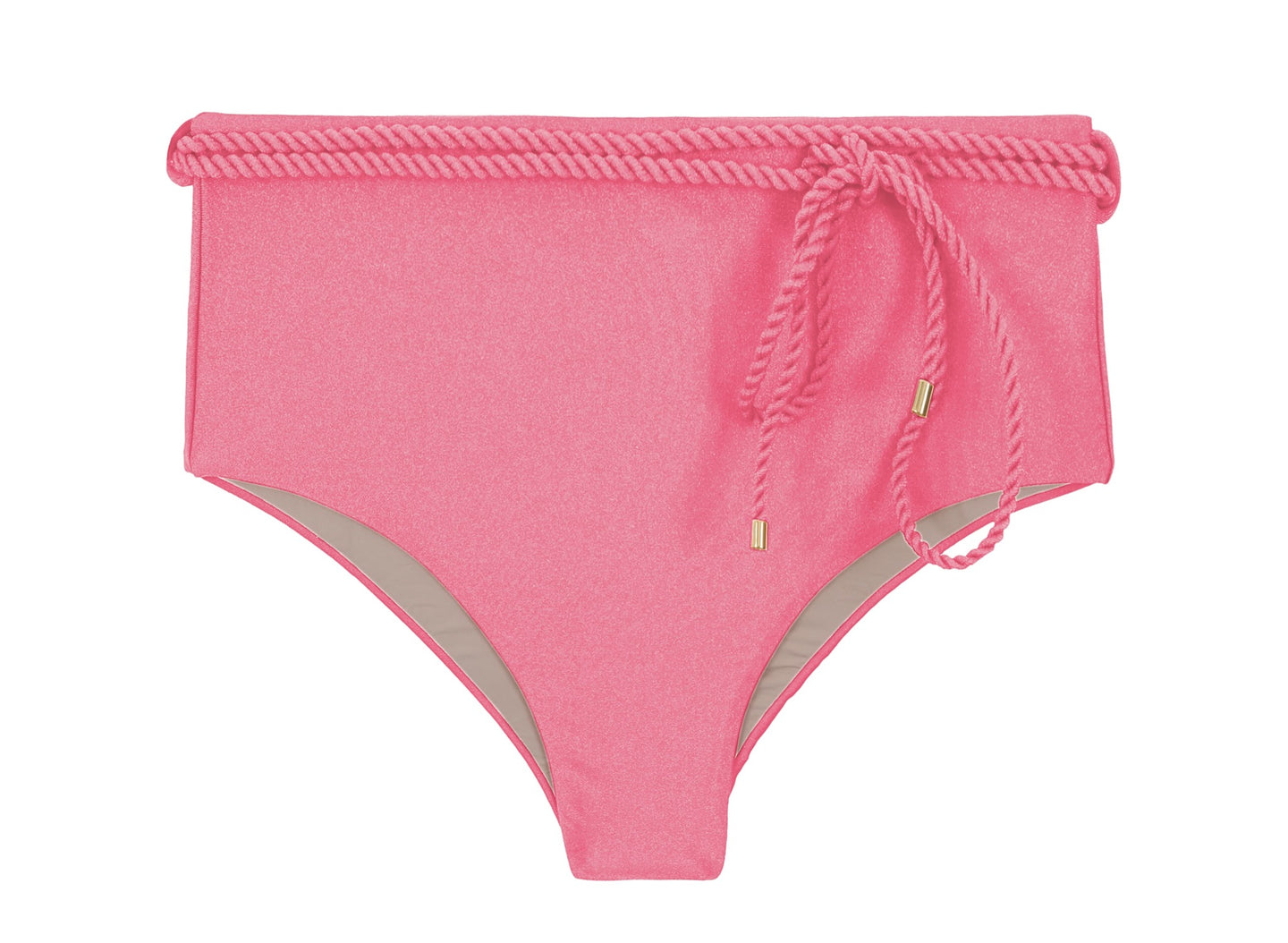 Product Front: Rio De Sol Calcinha Bottom Shimmer-Confetti Belted-High-Waist