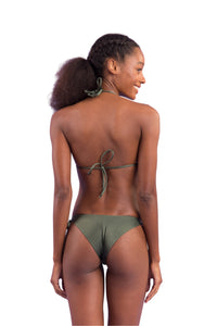 Model Back: Rio De Sol Calcinha Bottom Shimmer-Croco Cheeky-Tie
