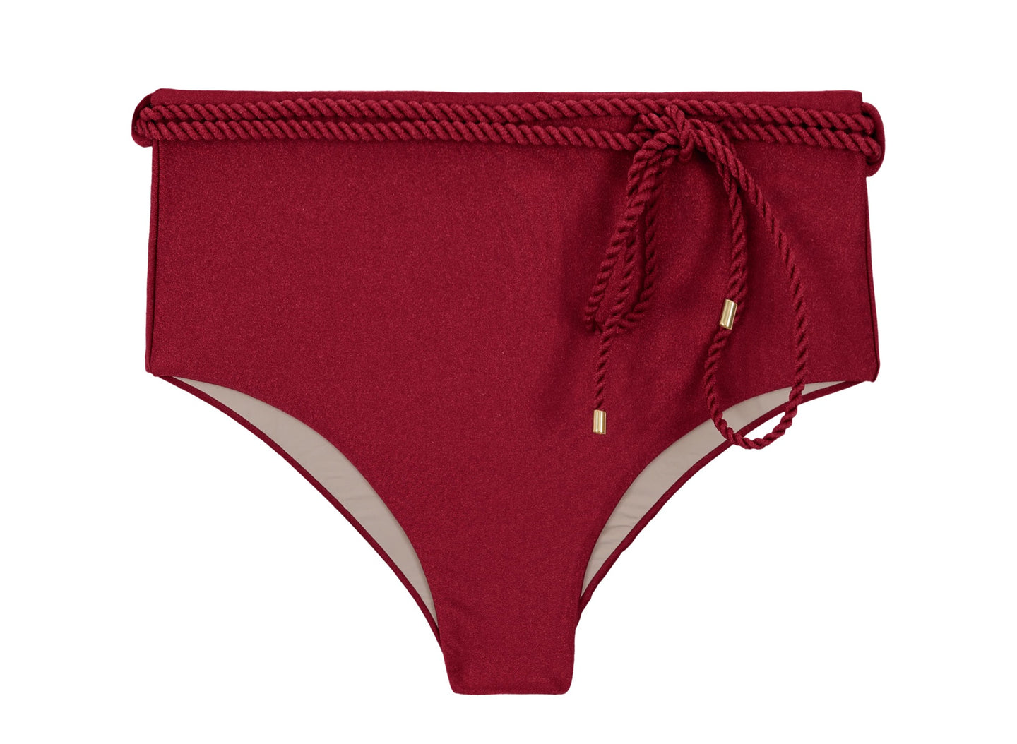 Product Front: Rio De Sol Calcinha Bottom Shimmer-Divino Belted-High-Waist