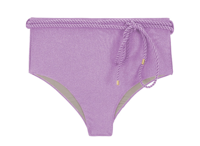 Product Front: Rio De Sol Calcinha Bottom Shimmer-Harmonia Belted-High-Waist