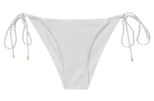 Product Front: Rio De Sol Calcinha Bottom Shimmer-White Cheeky-Rope