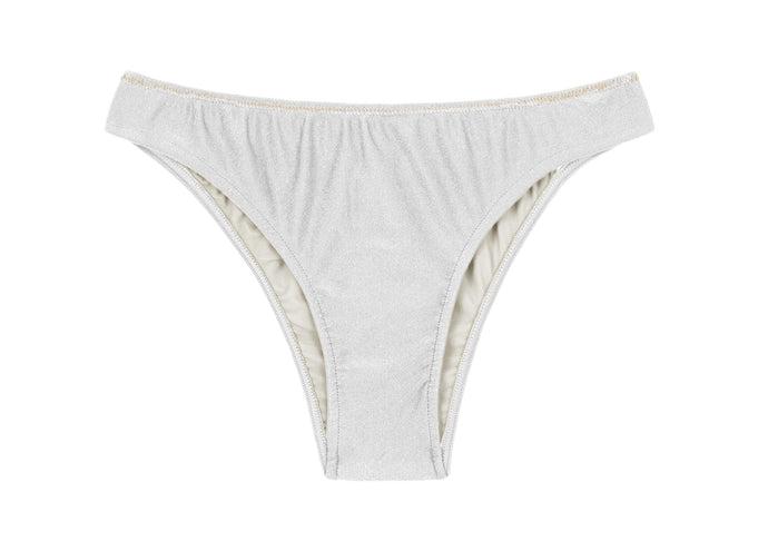 Product Front: Rio De Sol Calcinha Bottom Shimmer-White Essential