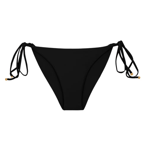 Product Front: Rio De Sol Calcinha Bottom Touch-Black Cheeky-Tie