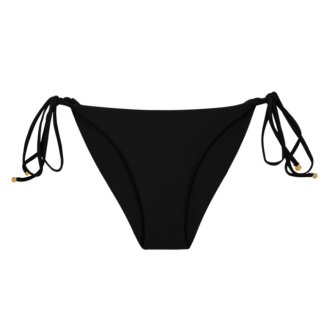 Product Front: Rio De Sol Calcinha Bottom Touch-Black Cheeky-Tie