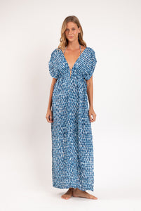 Model Front: Rio De Sol Vestido De Praia Chuva Long Dress Soleil