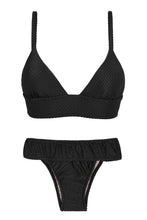 Carregar imagem no visualizador da galeria, Product Front: Rio De Sol Set Cloque Preto Tri Cos

