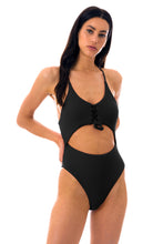Carregar imagem no visualizador da galeria, Model Front: Rio De Sol Maiô Dots-Black Ivy Strap
