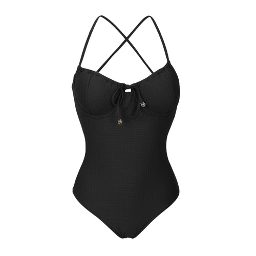 Product Front: Rio De Sol Maiô Dots-Black Julia