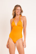 Carregar imagem no visualizador da galeria, Model Front: Rio De Sol Maiô Dots-Mango Mel-Op
