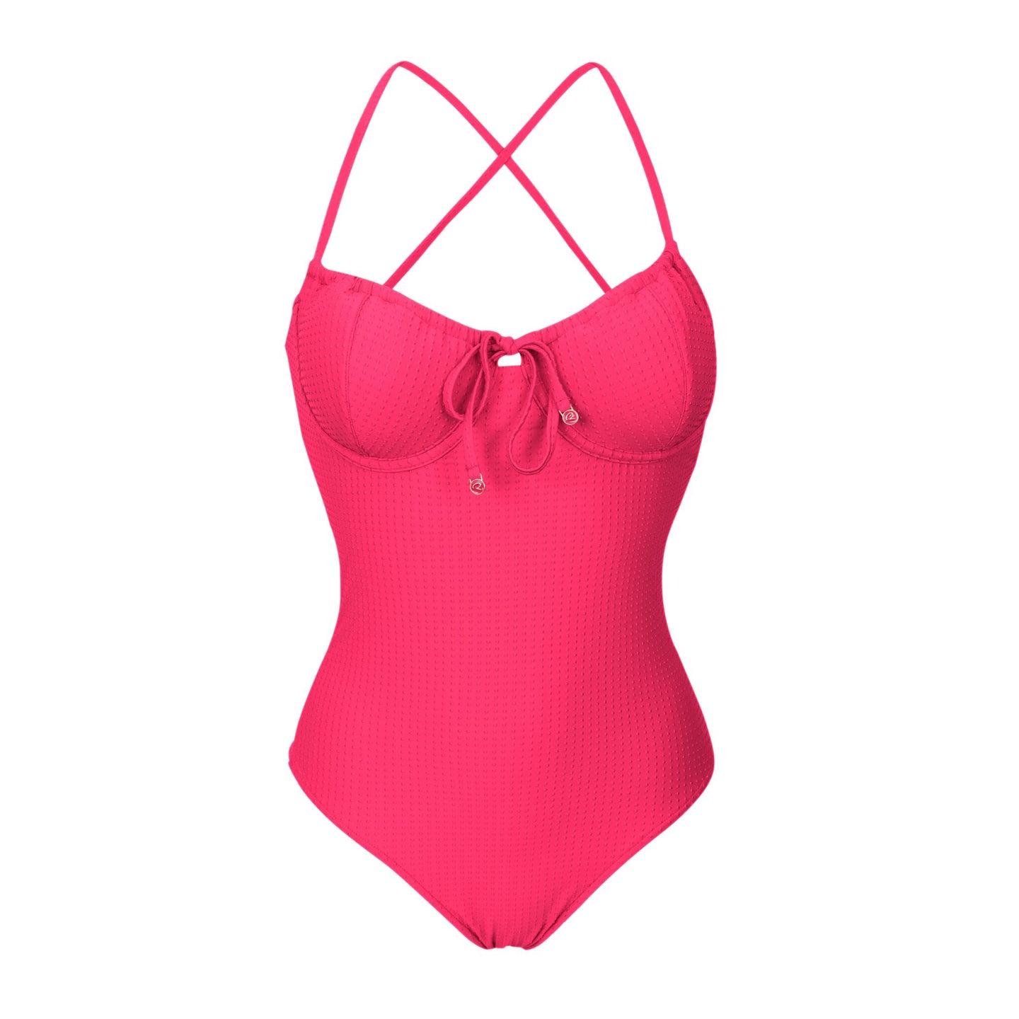 Product Front: Rio De Sol Maiô Dots-Virtual-Pink Julia
