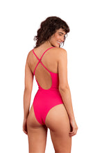 Carregar imagem no visualizador da galeria, Model Back: Rio De Sol Maiô Dots-Virtual-Pink Julia
