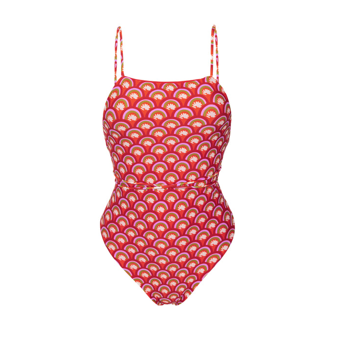 Product Front: Rio De Sol Maiô Floral-Scales Adele