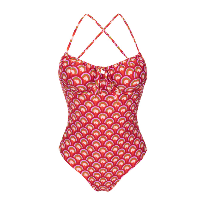 Product Front: Rio De Sol Maiô Floral-Scales Julia
