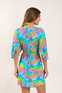 Model Back: Rio De Sol Vestido De Praia Fusion Mini Dress