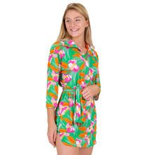 Carregar imagem no visualizador da galeria, Gallery: Rio De Sol Vestido De Praia Green Bloom Chemise
