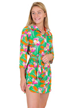 Carregar imagem no visualizador da galeria, Image 04: Rio De Sol Vestido De Praia Green Bloom Chemise
