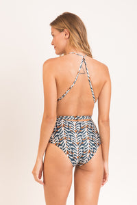 Model Back: Rio De Sol Maiô Ikat New Vegas