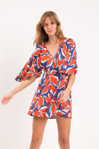 Image 04: Rio De Sol Vestido De Praia Leaves Mini Dress