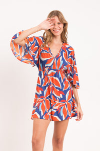 Image 08: Rio De Sol Vestido De Praia Leaves Mini Dress