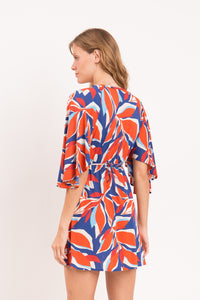 Image 10: Rio De Sol Vestido De Praia Leaves Mini Dress