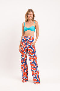 Image 10: Rio De Sol Calça De Praia Leaves Wide Pants